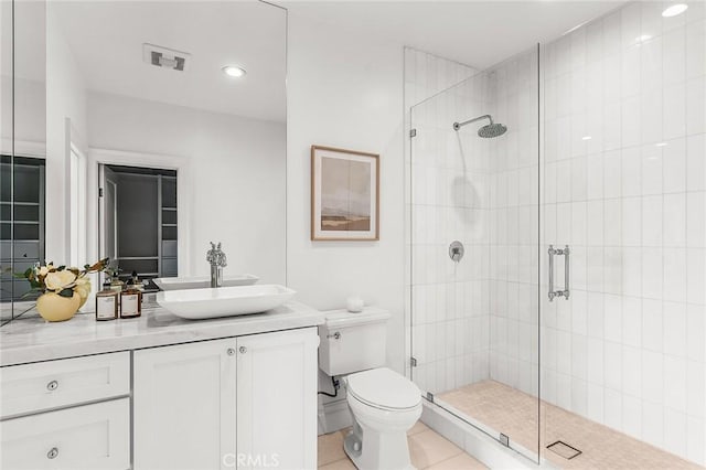 5 Modesto, Irvine, CA 92602 - full bathroom with a shower stall, vanity, and toilet