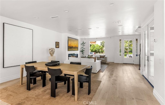 5 Modesto, Irvine, CA 92602 - dining space featuring light wood-type flooring, recessed lighting, and baseboards