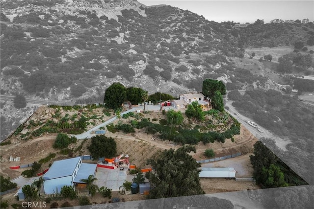 801 Box Canyon Rd, Canoga Park, CA 91304 - aerial view of property's location with a mountainous background