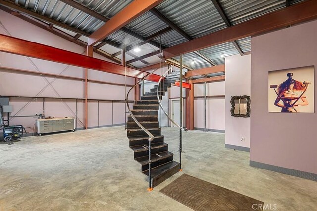 801 Box Canyon Rd, Canoga Park, CA 91304 - garage featuring baseboards