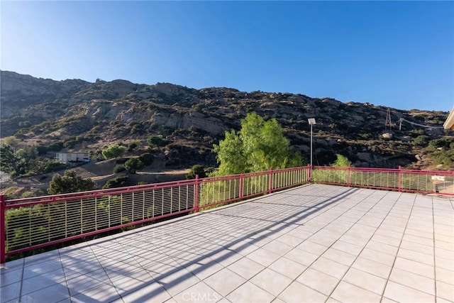 801 Box Canyon Rd, Canoga Park, CA 91304 - view of patio / terrace featuring a mountain view