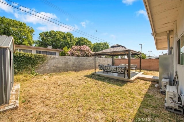 15510 Midcrest Dr, Whittier, CA 90604 - view of yard with a gazebo and a patio area