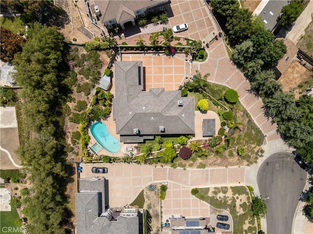 2122 Meteora Way, Rowland Heights, CA 91748 - aerial view of property and surrounding area with a pool area
