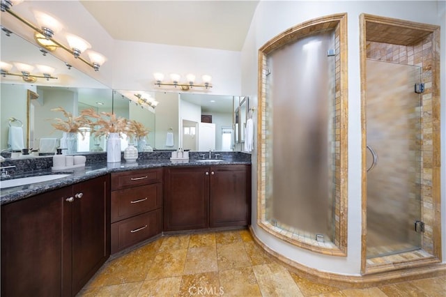 2122 Meteora Way, Rowland Heights, CA 91748 - bathroom featuring double vanity and a stall shower