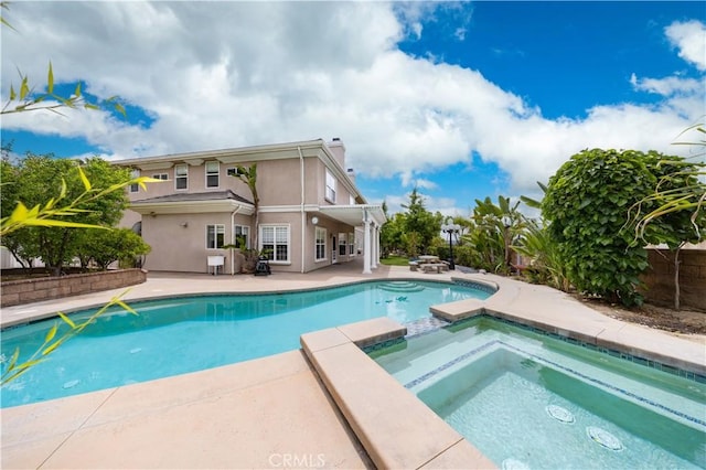 2122 Meteora Way, Rowland Heights, CA 91748 - view of pool with a patio area and a pool with connected hot tub