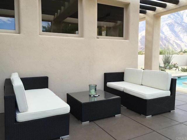 2207 Hoberg Rd, Borrego Springs, CA 92004 - view of patio / terrace featuring outdoor lounge area