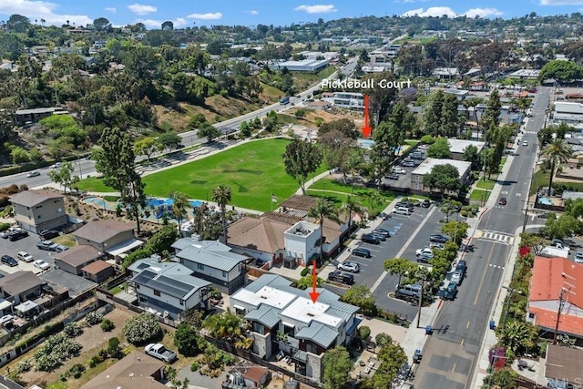 731 Valley Ave, Solana Beach, CA 92075 - aerial view of property and surrounding area featuring nearby suburban area