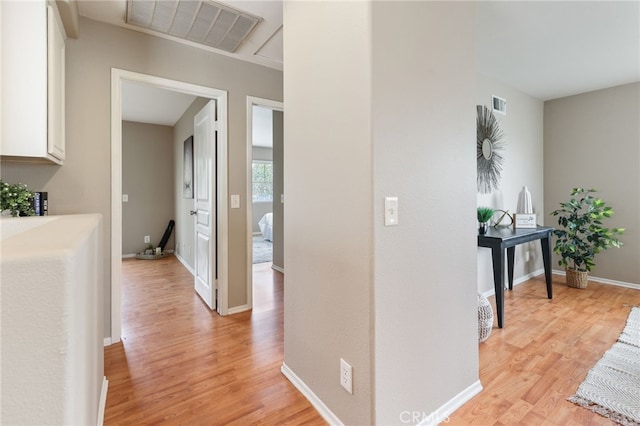 1263 Date Palm Dr, Carson, CA 90746 - corridor with light wood-type flooring and baseboards