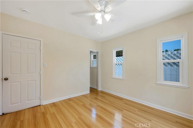 451 N Indiana St, Los Angeles, CA 90063 - spare room featuring light wood-style floors, baseboards, and plenty of natural light