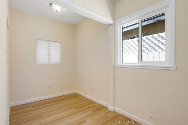 451 N Indiana St, Los Angeles, CA 90063 - spare room featuring light wood-type flooring and baseboards