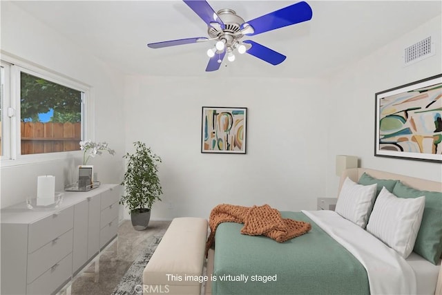 7879 Camino Predera, Rancho Cucamonga, CA 91730 - bedroom with ceiling fan