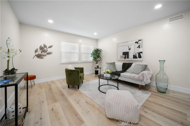5882 Bowcroft St Unit 2, Los Angeles, CA 90016 - living area with wood finished floors, baseboards, and recessed lighting
