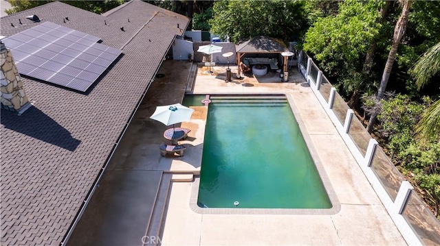 2110 Hathaway Pl, Riverside, CA 92506 - view of pool featuring a gazebo and a patio