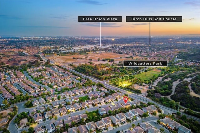 3612 Skylark Way, Brea, CA 92823 - view of aerial view at dusk