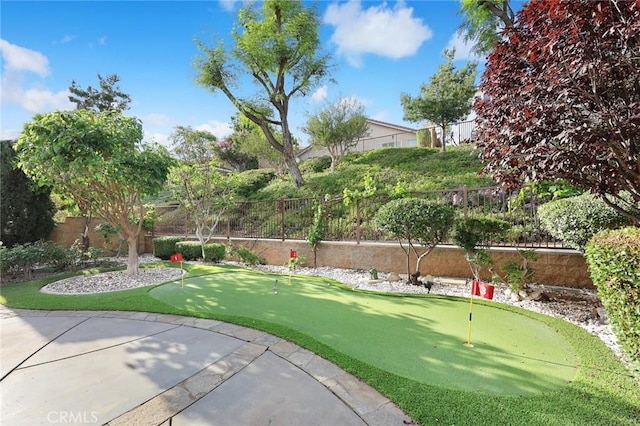 3612 Skylark Way, Brea, CA 92823 - fenced backyard featuring a putting green