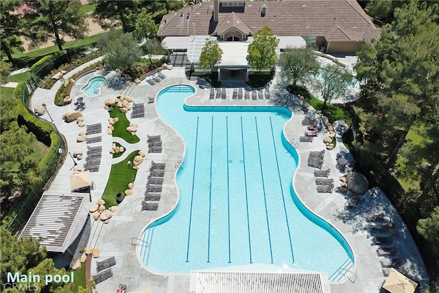 13365 Cloudburst Dr, Corona, CA 92883 - community pool featuring a patio area