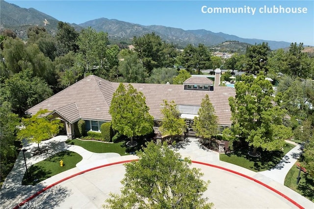 13365 Cloudburst Dr, Corona, CA 92883 - aerial view of property and surrounding area with a mountainous background
