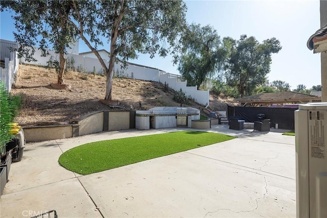 13365 Cloudburst Dr, Corona, CA 92883 - fenced backyard with a patio area