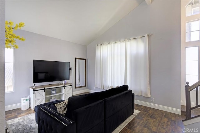 13365 Cloudburst Dr, Corona, CA 92883 - living room with wood finished floors and high vaulted ceiling