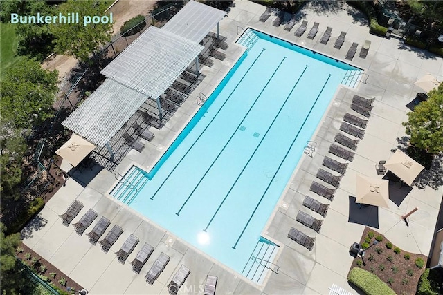 13365 Cloudburst Dr, Corona, CA 92883 - aerial view of a pool