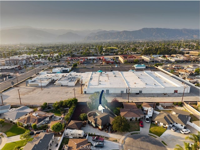 1409 N Midsite Ave, Covina, CA 91722 - aerial view of property and surrounding area featuring mountains