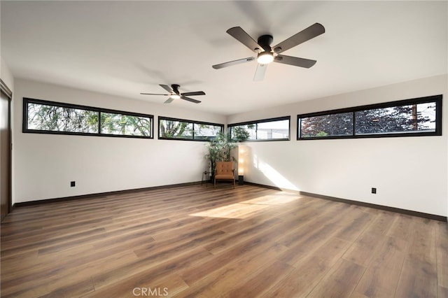 1409 N Midsite Ave, Covina, CA 91722 - unfurnished room featuring baseboards, ceiling fan, and wood finished floors