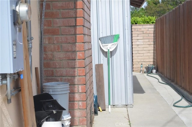 10407 Danube Ave, Granada Hills, CA 91344 - exterior view of brick siding and electric meter