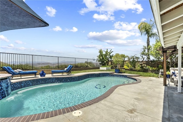 28809 Garnet Canyon Dr, Saugus, CA 91390 - view of pool featuring a fenced backyard and a patio