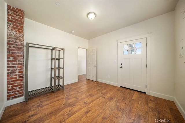 8740 El Camino Real Unit A, Atascadero, CA 93422 - foyer with baseboards and wood finished floors