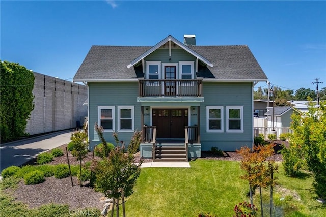 8740 El Camino Real Unit A, Atascadero, CA 93422 - view of front of property with a balcony and a chimney