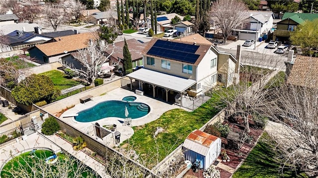 44419 Fenhold, Lancaster, CA 93535 - aerial view of residential area featuring a pool area