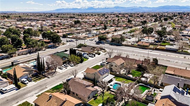 44419 Fenhold, Lancaster, CA 93535 - aerial perspective of suburban area with mountains
