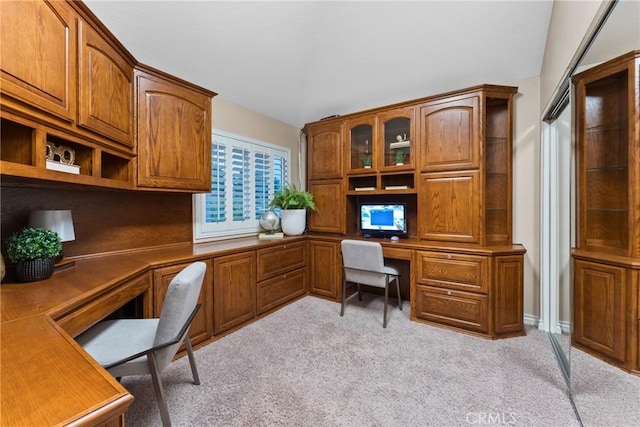 530 S Laureltree Dr, Anaheim Hills, CA 92808 - office area with built in desk and light colored carpet