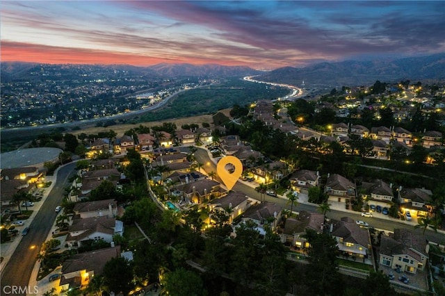 530 S Laureltree Dr, Anaheim Hills, CA 92808 - aerial view of property and surrounding area with nearby suburban area