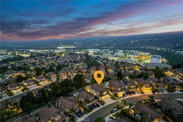 530 S Laureltree Dr, Anaheim Hills, CA 92808 - aerial view of property and surrounding area featuring nearby suburban area