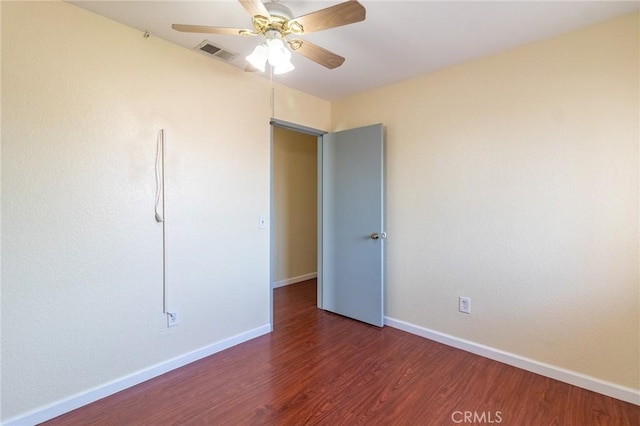 1573 E Brockton Ave, Redlands, CA 92374 - spare room with wood finished floors, a ceiling fan, and baseboards