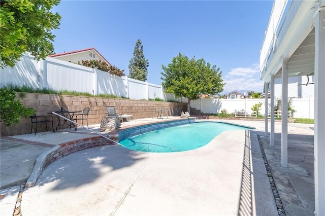 1573 E Brockton Ave, Redlands, CA 92374 - view of pool with a patio and a fenced backyard
