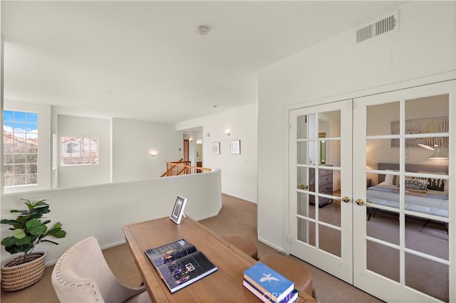 7455 Bellingham Ave, North Hollywood, CA 91605 - office space with french doors and carpet flooring