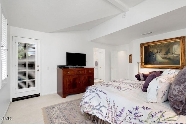 2911 Butter Creek Dr, Pasadena, CA 91107 - bedroom with access to exterior, carpet floors, and baseboards
