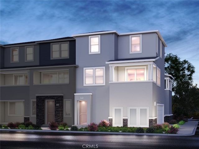 2732 Erebus Ct, Pomona, CA 91767 - view of front facade with stucco siding and stone siding