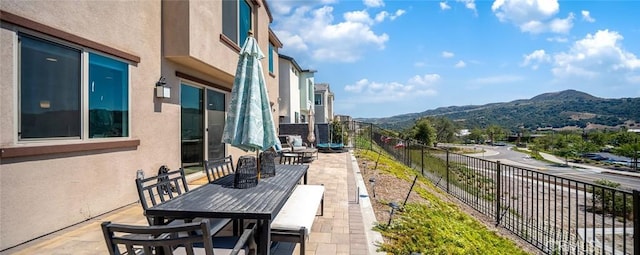 843 Longhorn Way, Rancho Mission Viejo, CA 92694 - view of patio with a mountain view and outdoor dining space