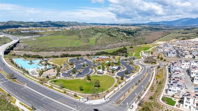 843 Longhorn Way, Rancho Mission Viejo, CA 92694 - aerial view of property's location with a mountainous background and a main thoroughfare