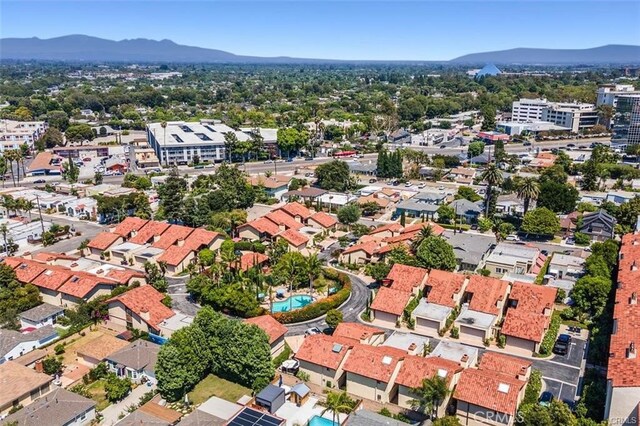 1364 Park Plaza Dr, Long Beach, CA 90804 - aerial view of property's location featuring mountains