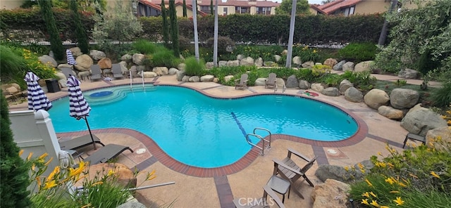 1364 Park Plaza Dr, Long Beach, CA 90804 - view of swimming pool featuring a patio