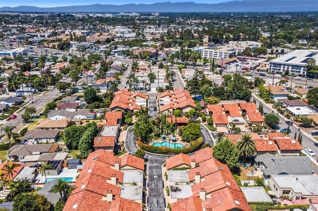 1364 Park Plaza Dr, Long Beach, CA 90804 - aerial view of mountains and a pool area