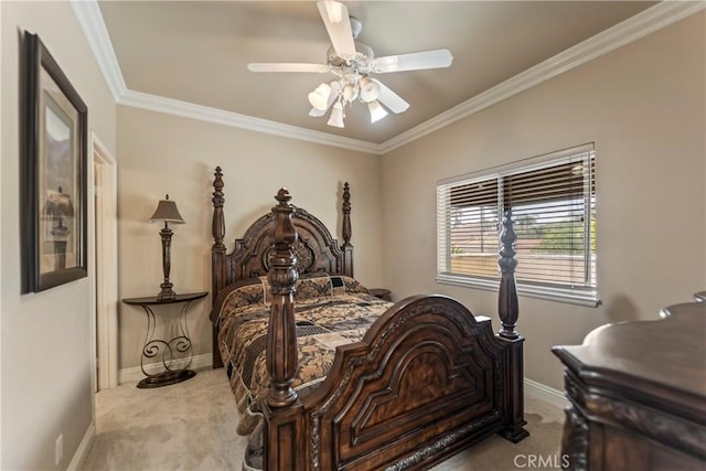 16 Via Barcaza, Coto De Caza, CA 92679 - carpeted bedroom with ornamental molding and a ceiling fan
