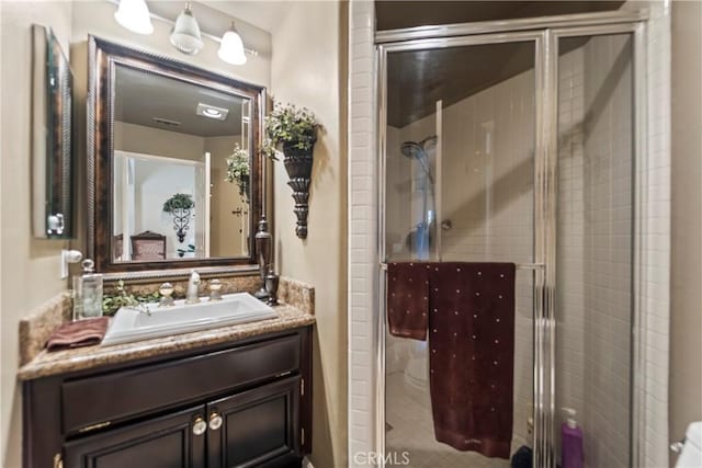 16 Via Barcaza, Coto De Caza, CA 92679 - full bath featuring vanity and a shower stall