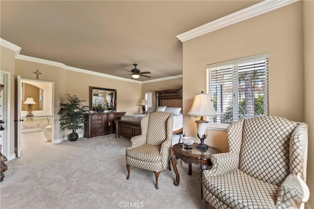 16 Via Barcaza, Coto De Caza, CA 92679 - bedroom with carpet flooring and ornamental molding