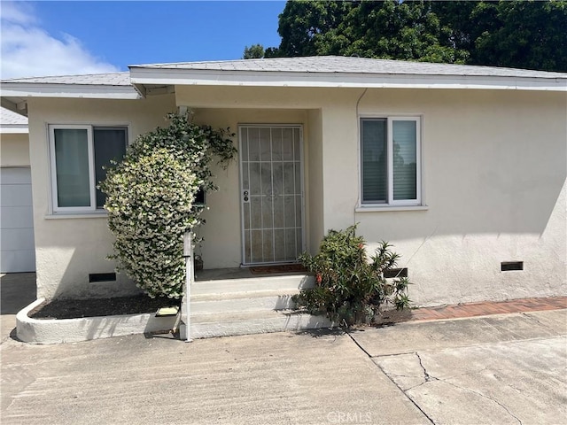 14782 Holt Ave, Tustin, CA 92780 - property entrance featuring crawl space and stucco siding