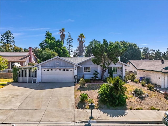 6765 Jadeite Ave, Rancho Cucamonga, CA 91701 - ranch-style house with an attached garage and concrete driveway